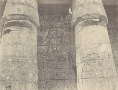 Medinet Habu, Palace of Ramses Meiamun, Left Wall by John Beasly Greene